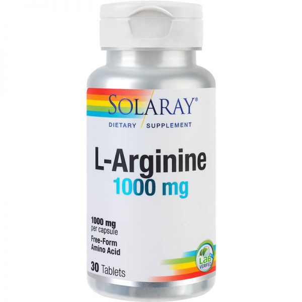 L-Arginine 1000mg Solaray - 30 tablete
